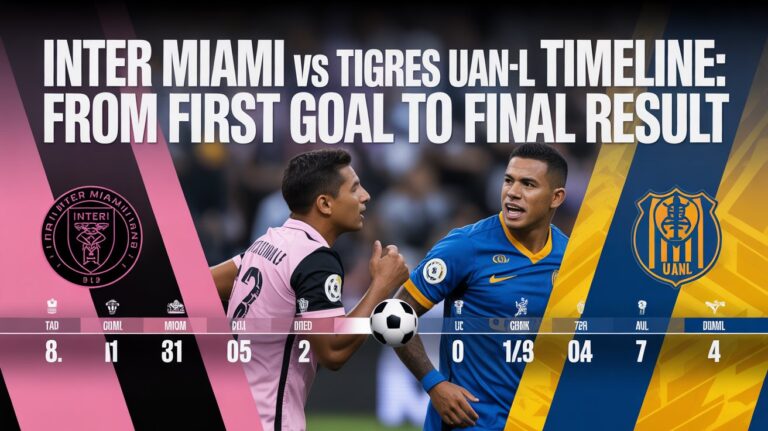 Inter Miami vs Tigres UANL Timeline