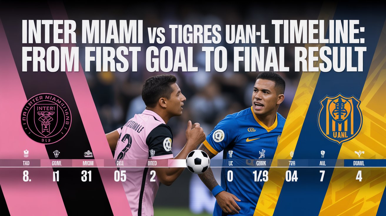 Inter Miami vs Tigres UANL Timeline