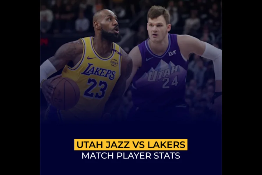 utah jazz vs lakers match player stats